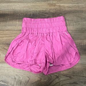 Pink Free People Movement Shorts